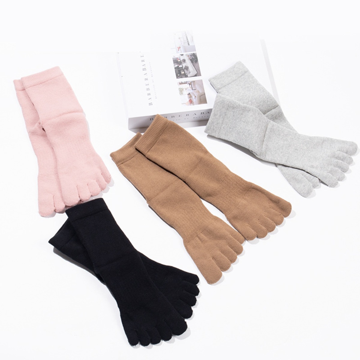 겨울 발가락 양말 세트 두꺼운 통통 파일 오리지널 면 여성 발가락양말 4켤레 세트 18,900원