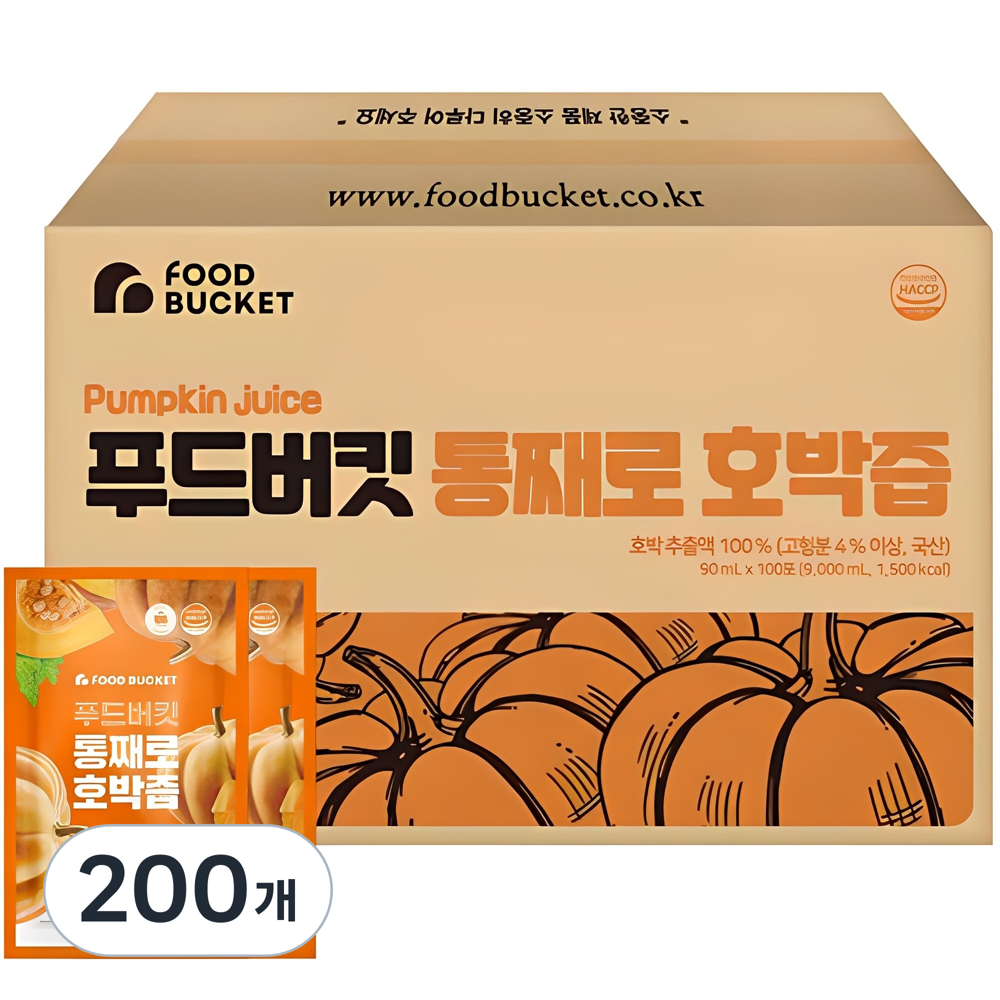 푸드버킷 통째로 호박즙 72,610원