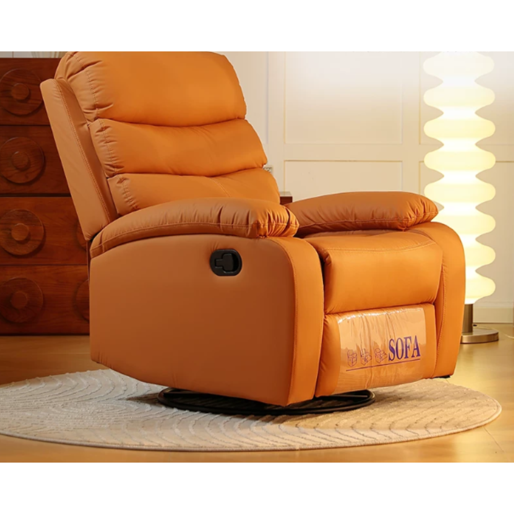 로렌티아 전동 리클라이너 무중력 1인 소파 각도조절 수유 독서 전동소파, 수동 리클라이너 오렌지 293,000원