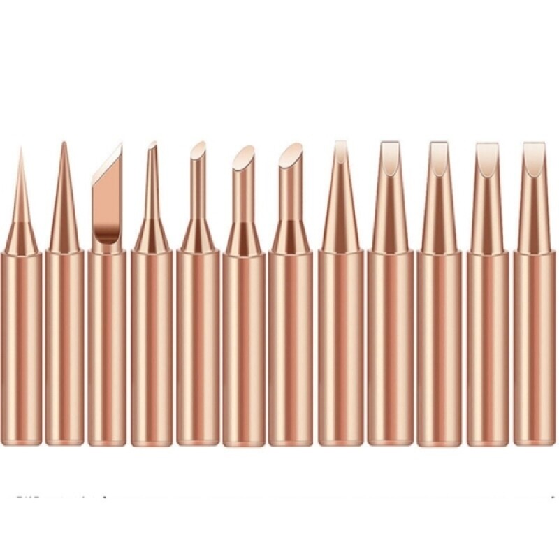 900M 순수 구리 인두팁 12종 세트 - 무연 납땜 호환 - 936 호환 - 교체형 전기인두 팁 15,000원