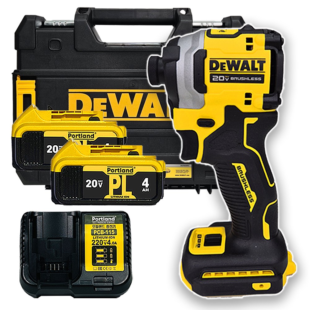 디월트 20V 충전 임팩트 드라이버 DCF850 세트 포틀랜드 배터리 충전기 세트 316,210원