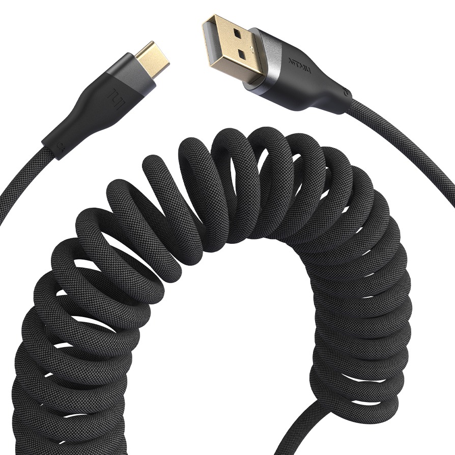 아트뮤 우븐 스프링 C타입-A 고속충전 케이블, 45cm, 블랙, 1개 9,900원