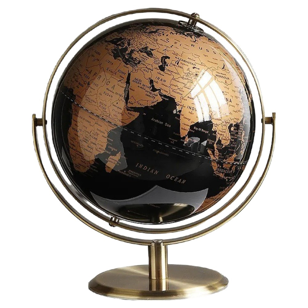 문구담 감성 인테리어 회전 월드맵 지구본 20cm, 08 유니버설 블랙골드 45,500원