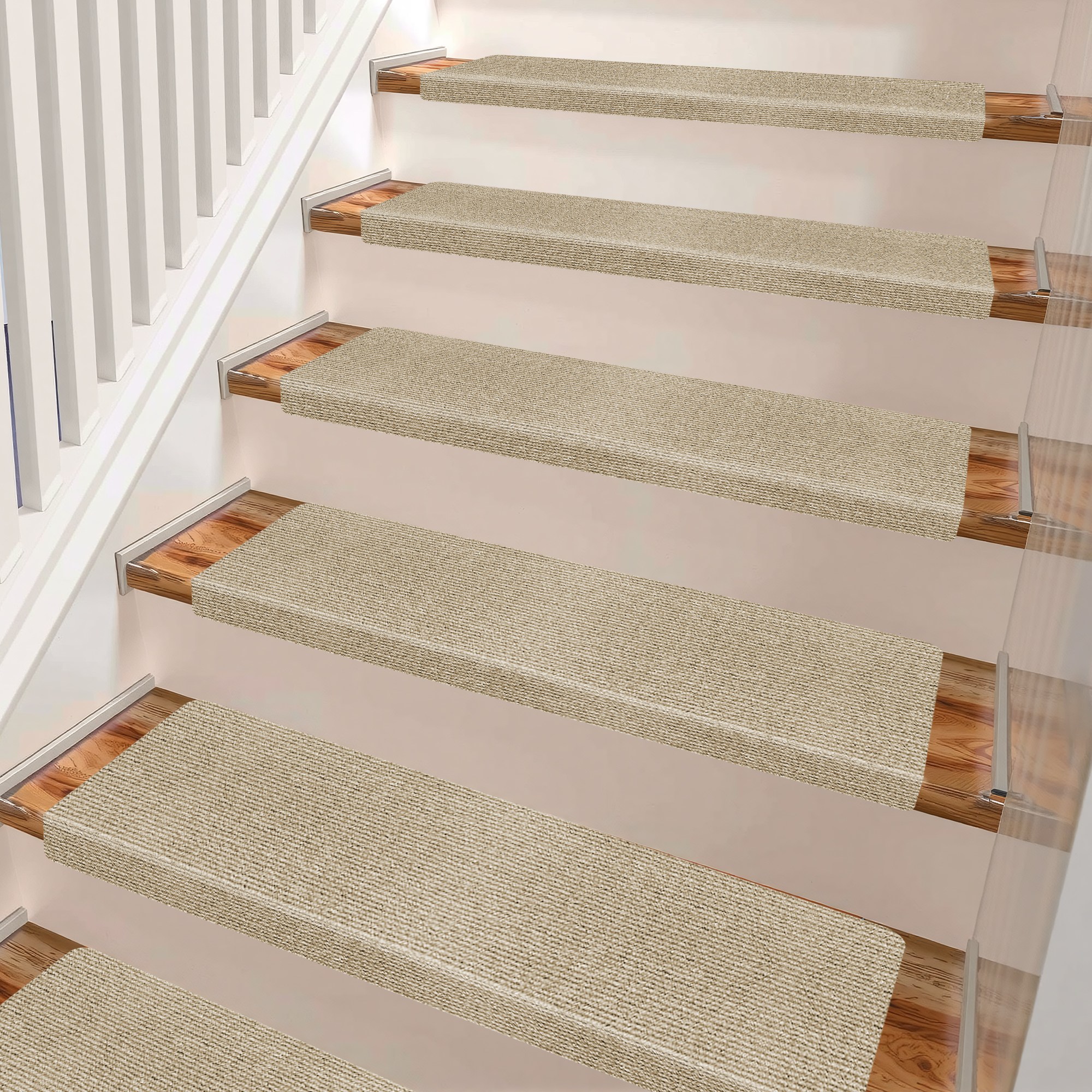 미끄럼방지계단매트 6장, 베이지, 1세트 21,800원