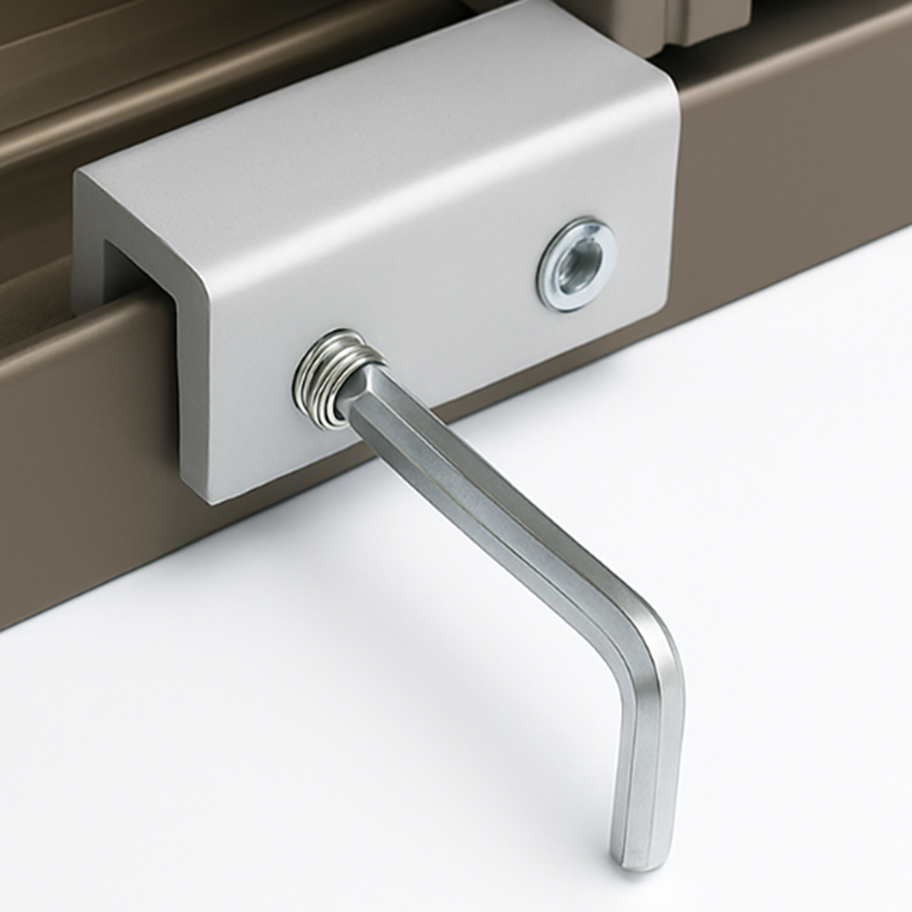 리빙프레소 스테인리스 창문 잠금 섀시스토퍼 어린이 안전 잠금장치 2구, 단일 색상, 4개 9,100원