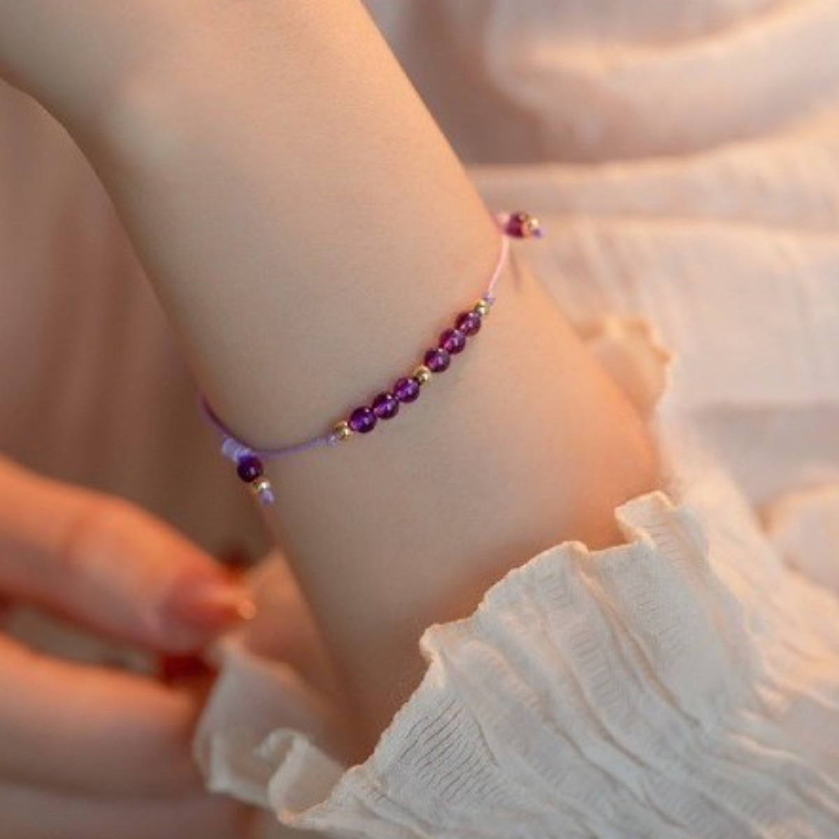 소우샵 천연 자수정 원석팔찌 안정팔찌 13,800원