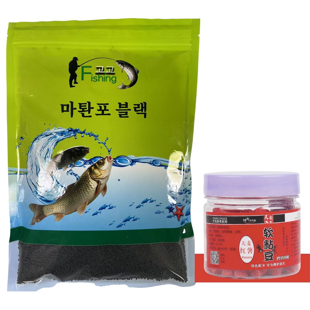 Fishing고고 붕어/잉어/향어떡밥 마퇀포블랙+묘넨뚸워 세트 38,500원