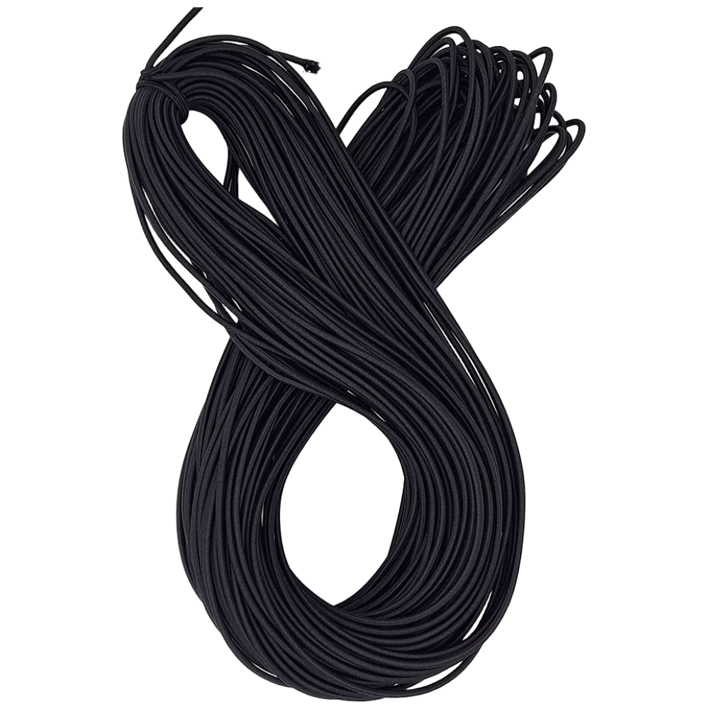 서원216 둥근 면 고무줄 4미리 90미터, 1개, 블랙 40,000원