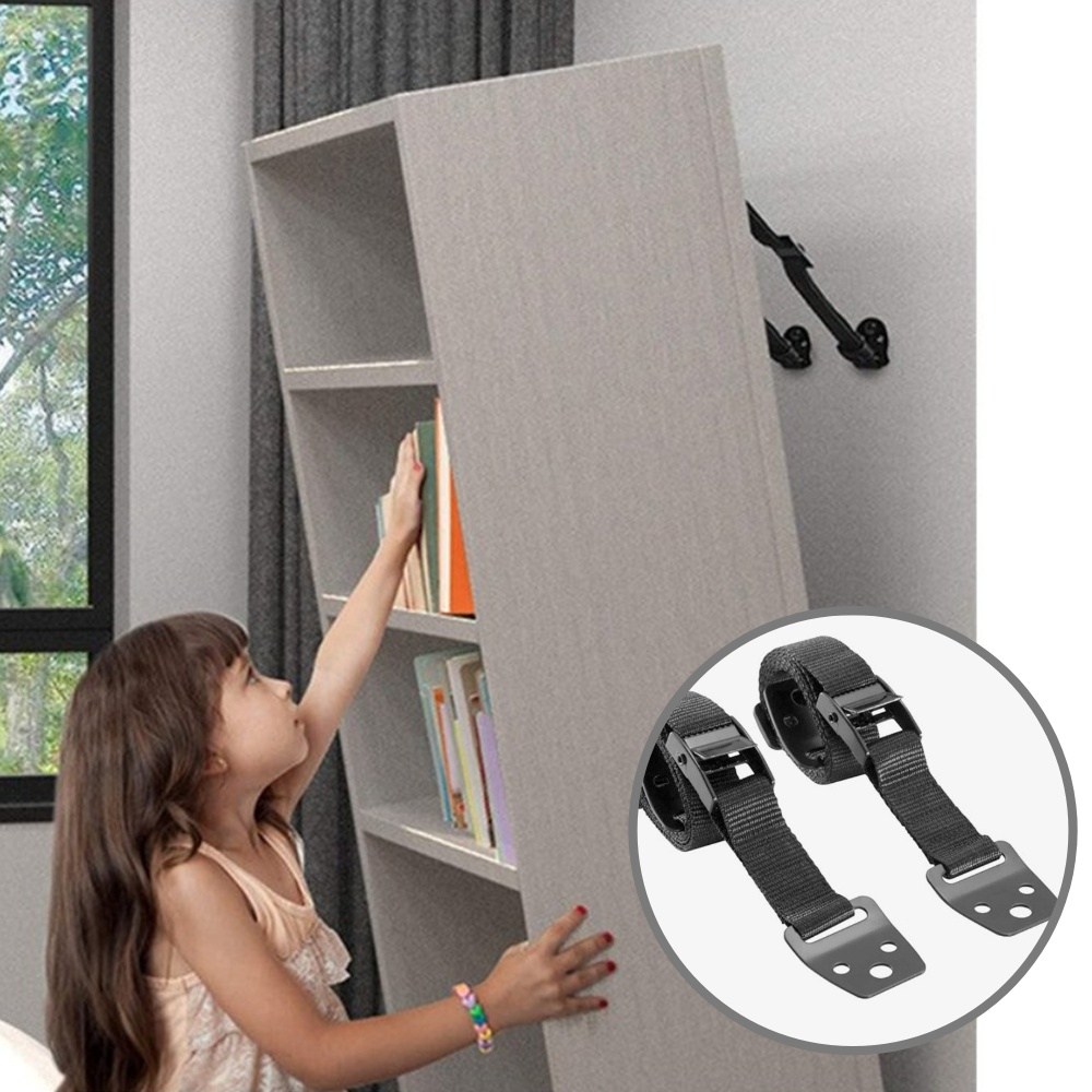 안전 잠금 장치 스트랩 가구 TV 티비 모니터 책장 넘어짐 쓰러짐 고정 장치 2P 10,730원