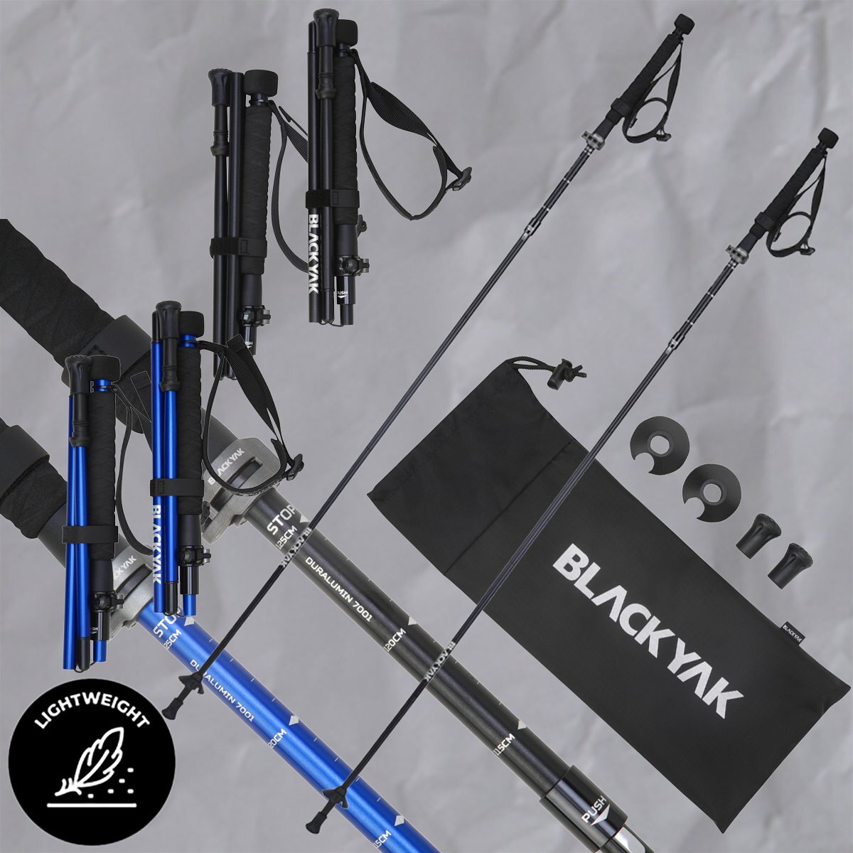 [매장정품] 블랙야크 26년신상 공용 트레킹/등산 국내최소형 스틱 2개/1세트 6단폴딩듀랄루민SET스틱C125 2BYSTXV906 ,AS가능 286,000원