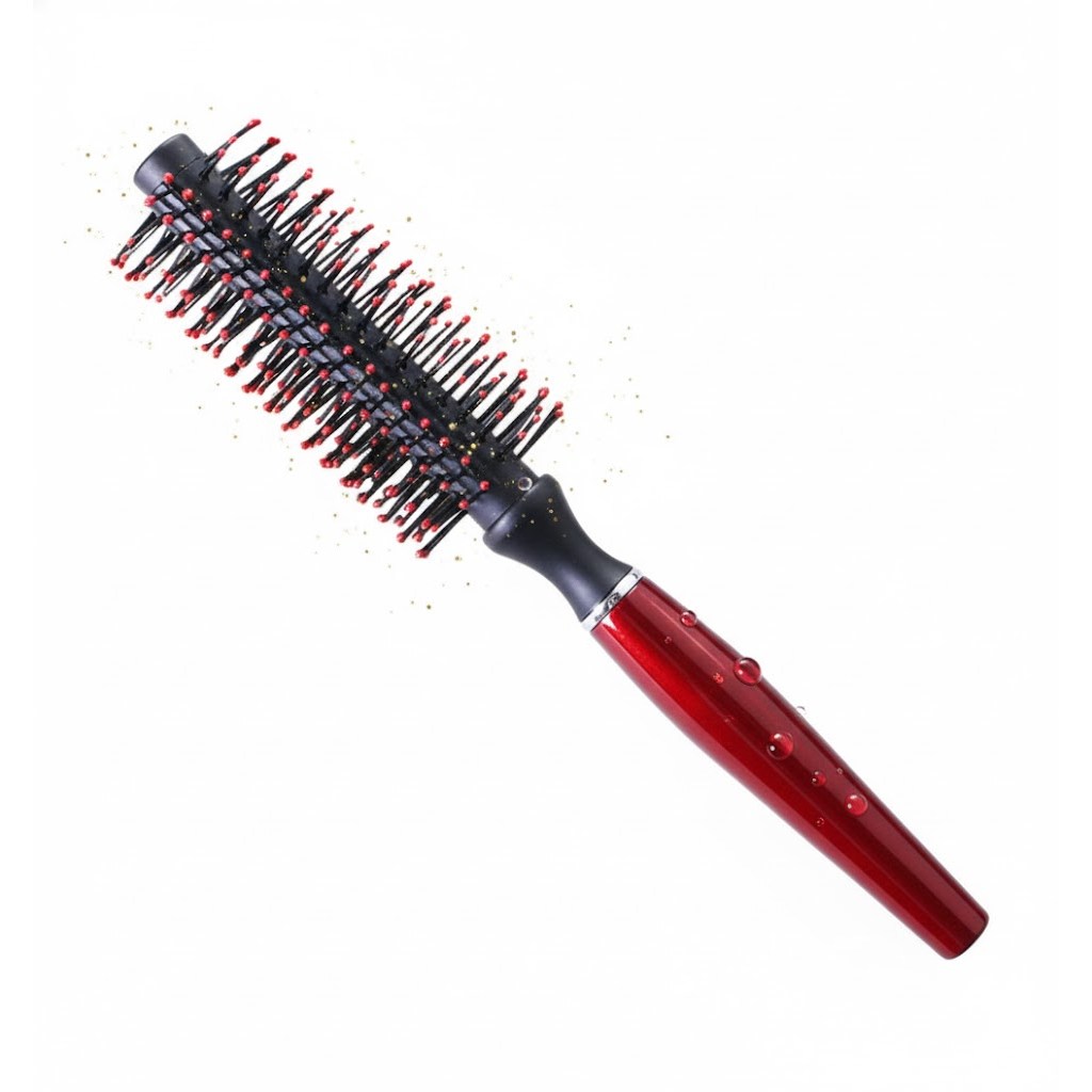 데일리프렌즈 스타일링 볼륨업 롤링빗 헤어브러쉬 드라이롤빗, 레드, 1개 4,000원