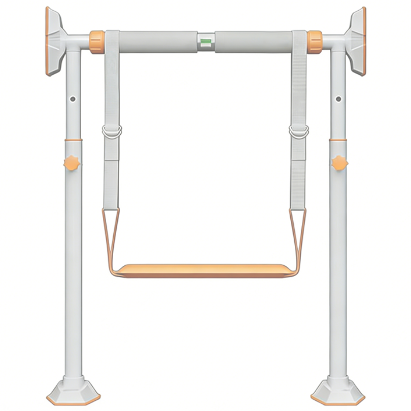 문틀철봉 장축 프리미엄 3중 미끄럼방지 턱걸이+서포트밴드 세트 무타공 설치 가정용 홈트레이닝, 흰색 83,000원