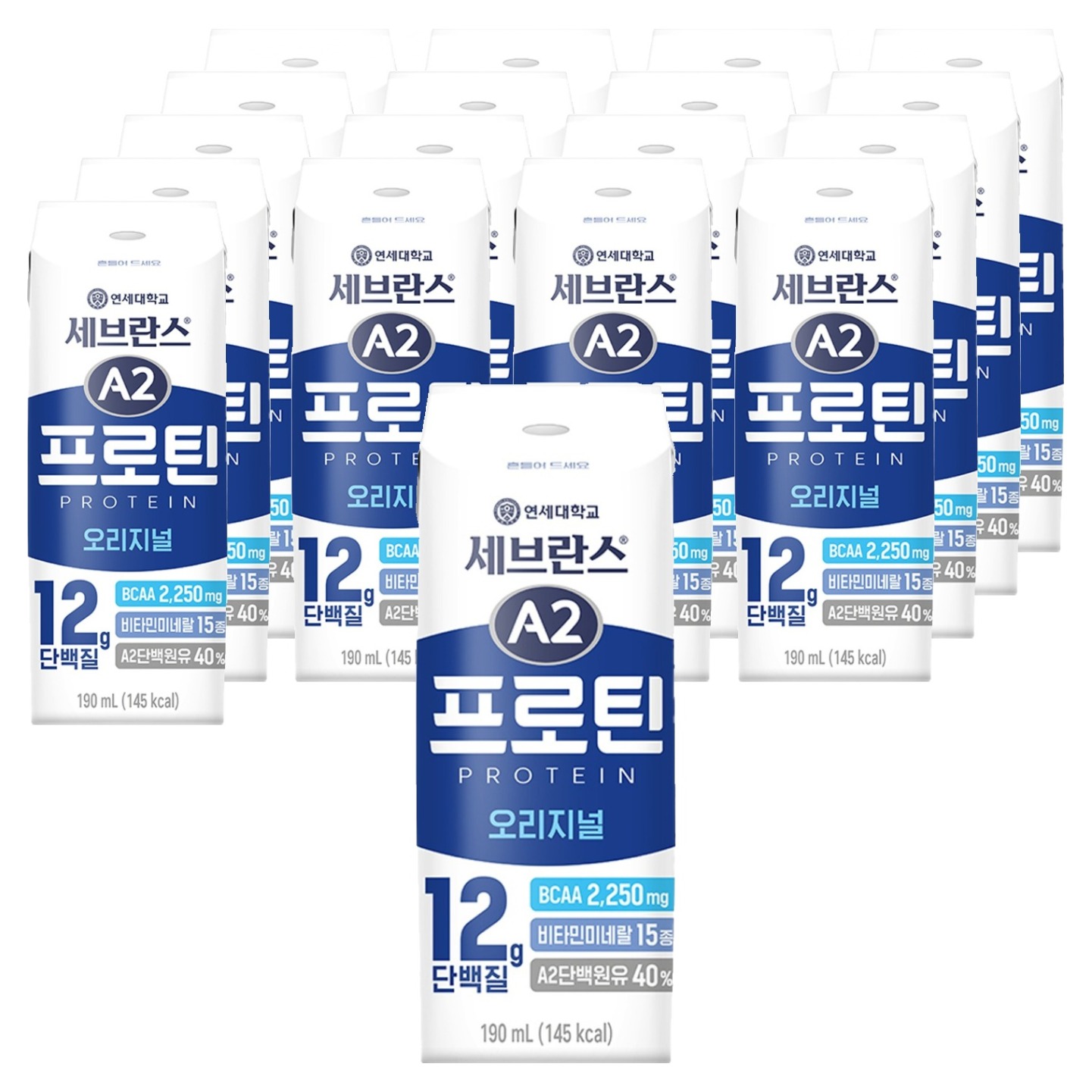 세브란스에이투 연세유업 프로틴 음료 오리지널, 190ml, 18개 20,820원