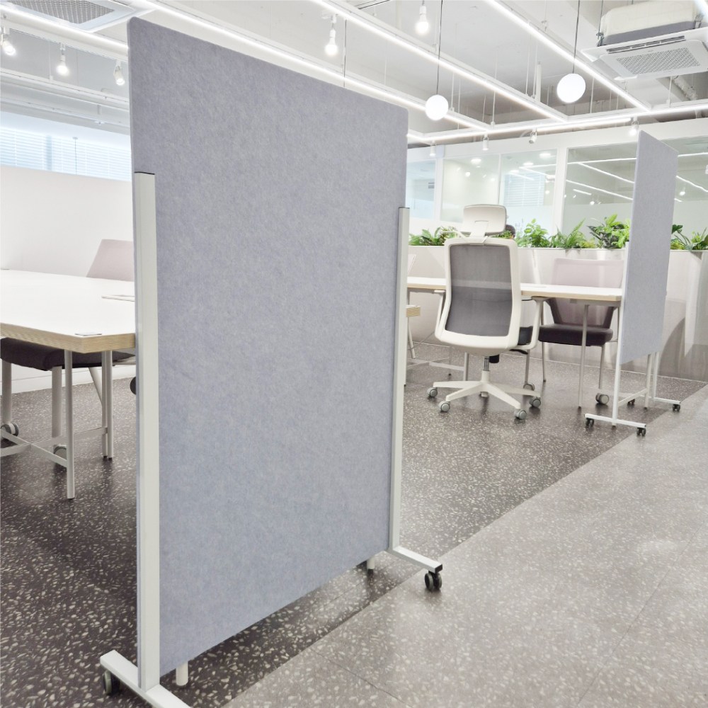 사무실파티션 사무용 파티션 책상 칸막이 회사 이동식 높이조절 가림막 공간분리 인테리어, 라이트그레이(9mm) 39,700원