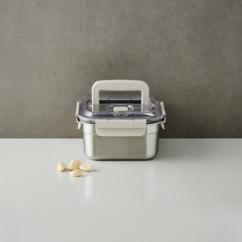 락앤락 숨쉬는 스텐 김치통 정사각 2.4L 1개, 김치 맛 유지 숨 밸브 적용, 2개 58,000원