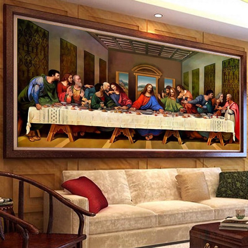 Guoxing명화 비즈 붙이기 예수님의 최후의만찬 보석십자수 교회 기독교 종교 실내 취미 DIY 38,000원