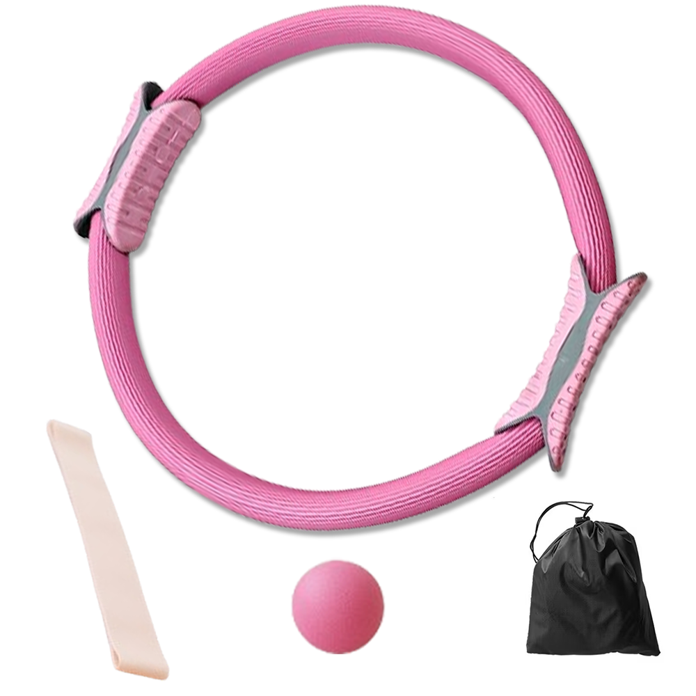 헤르츠 홈트레이닝 세트 필라테스 요가 링+마사지볼+요가밴드, 1개 17,900원