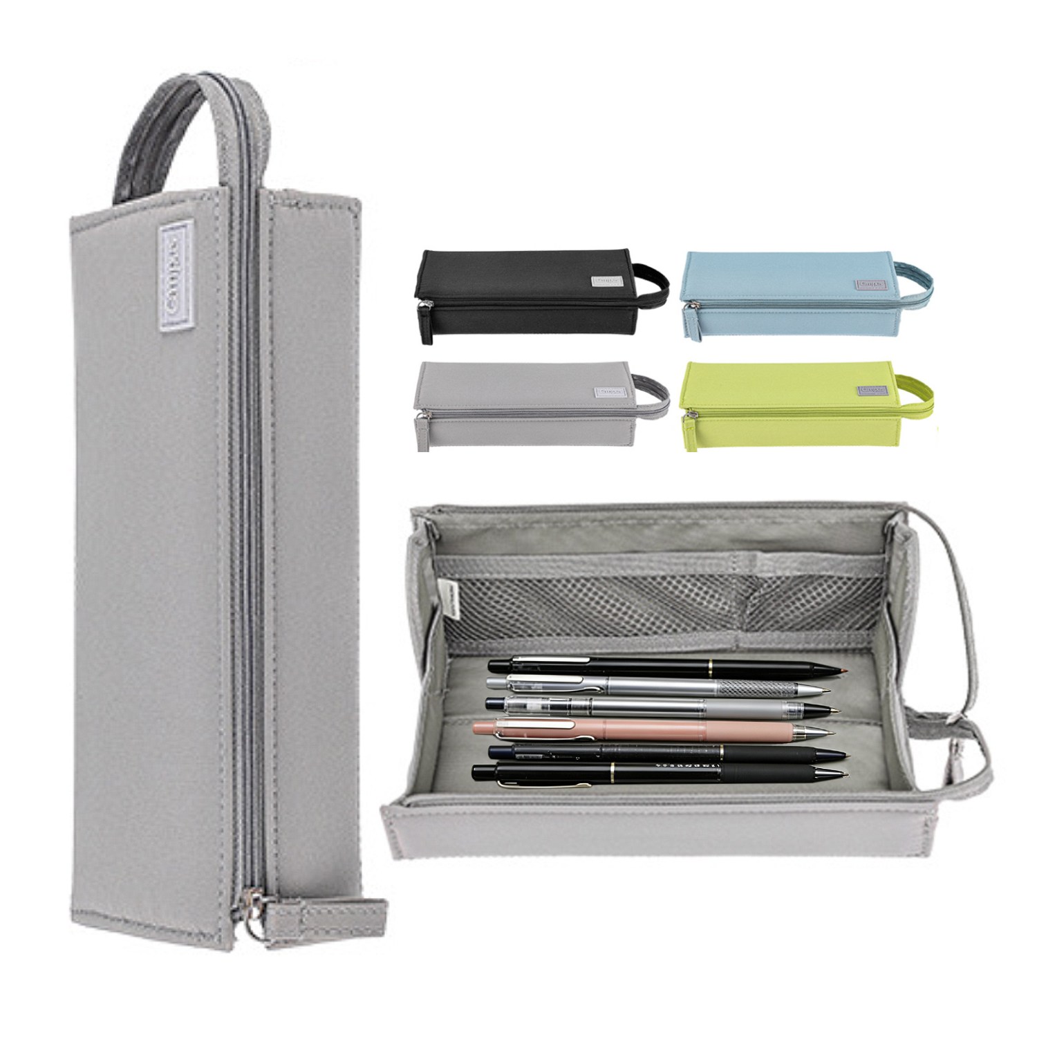 국내배송 고퀄리티.비교불가 대치동필통 캠퍼스 트레이 펜케이스 대용량 필통 학생용 문구함 수납 180도 오픈 16,150원