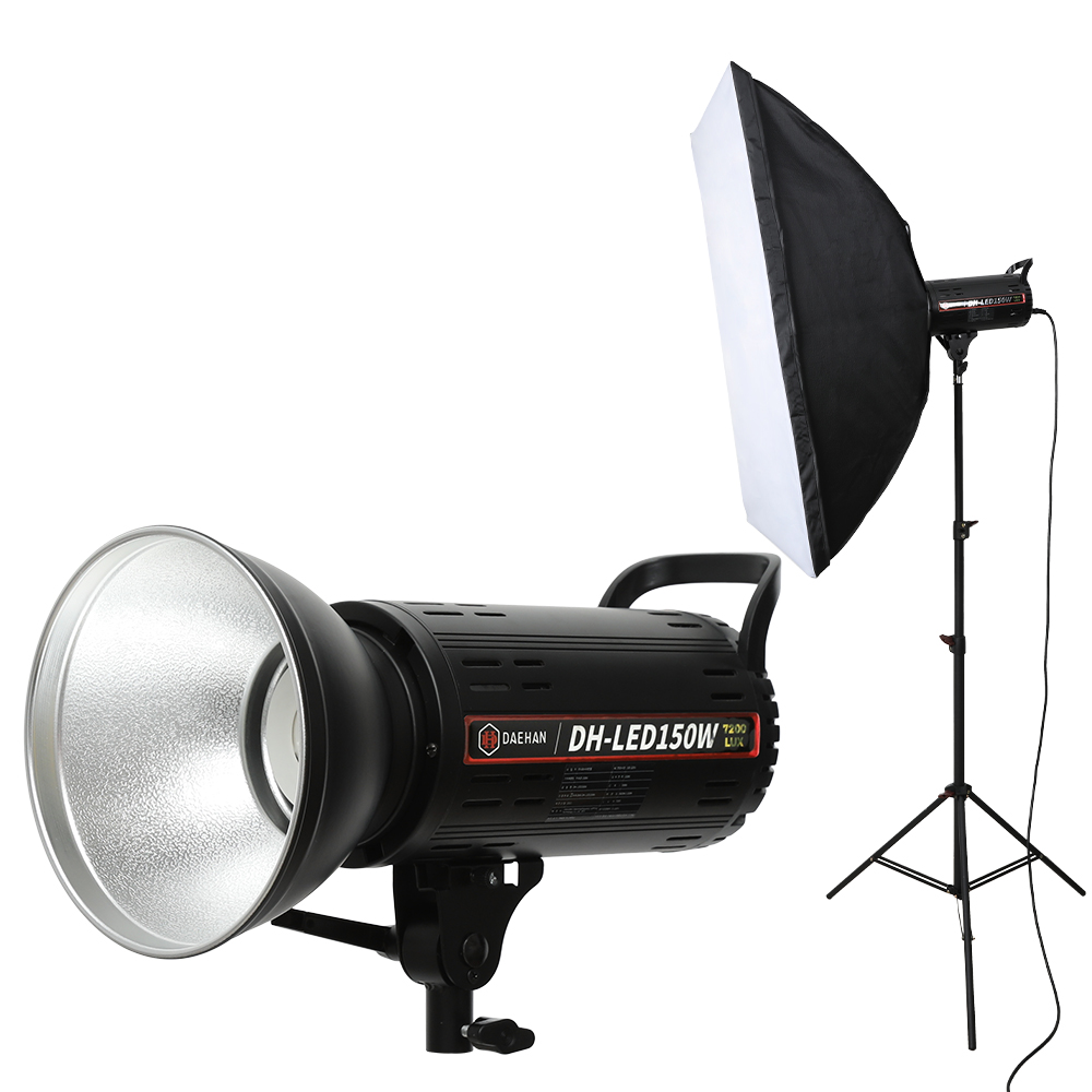 대한 지속광 인물 제품 의류 사진 방송 촬영 조명 썬빔라이트 + 높이 조절 삼각대 + 접이식 소프트박스 세트 238,000원