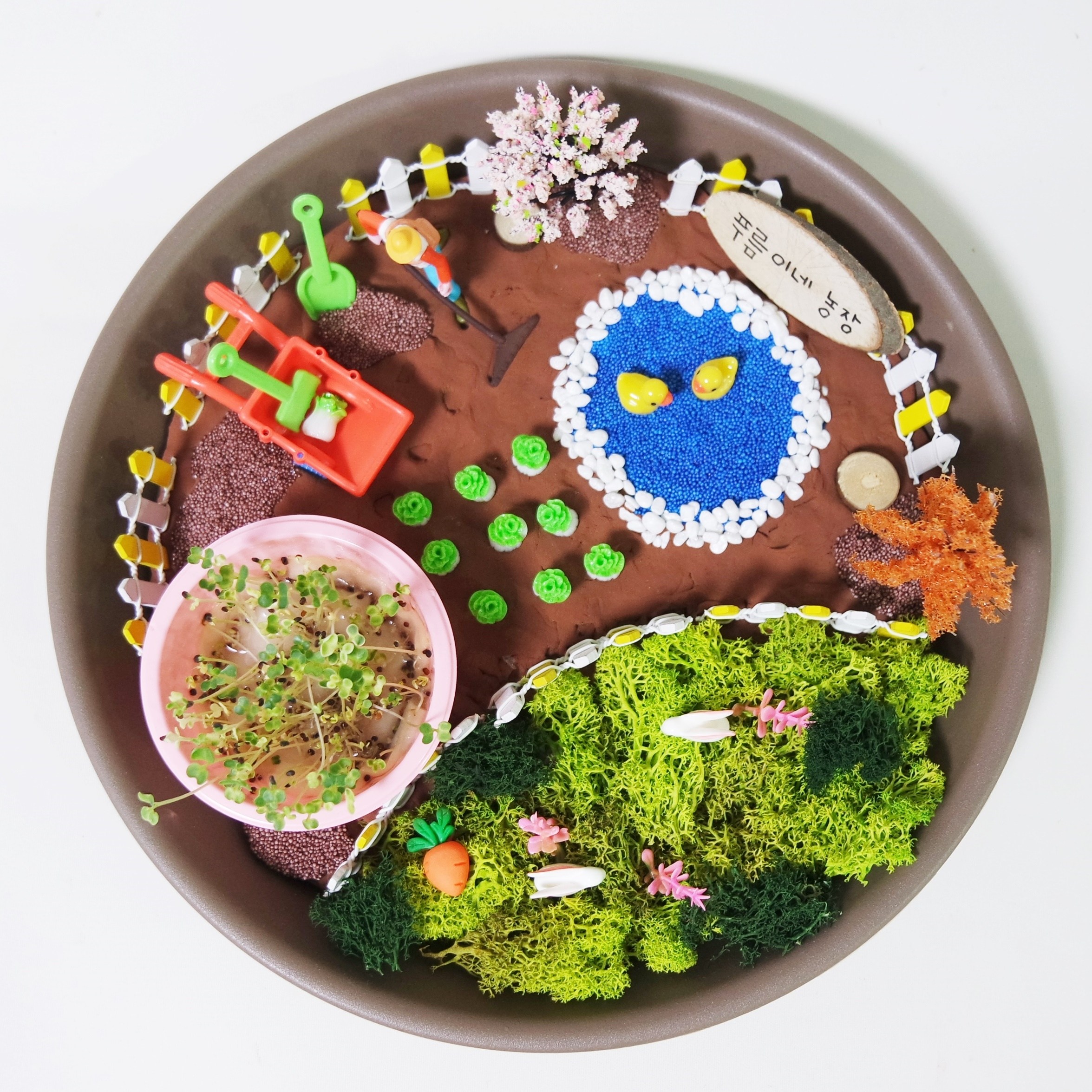 무료배송 / 스몰월드 새싹키우기 클레이 농장키트 / 창의력만들기 / 나만의농장꾸미기, 1개, 현재가 22,900원