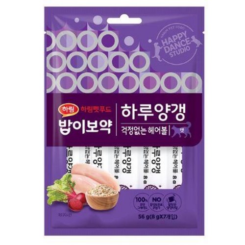 하림펫푸드(harimpetfood) 밥이보약 CAT 하루양갱 걱정없는 헤어볼 3,800원