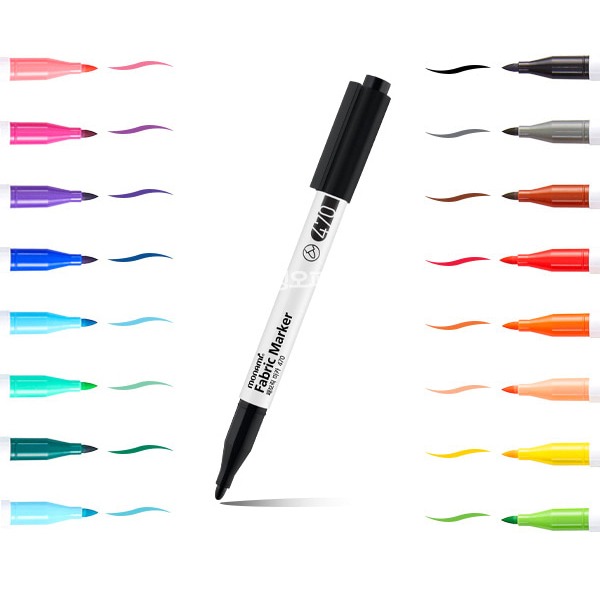 모나미 패브릭마카 470 천사용 마커, 라임옐로우(F-03) 800원