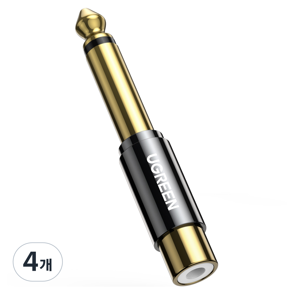 유그린 5.5 6.35 6.5 Male to RCA Female 오디오 젠더, 4개, AV169 27,600원