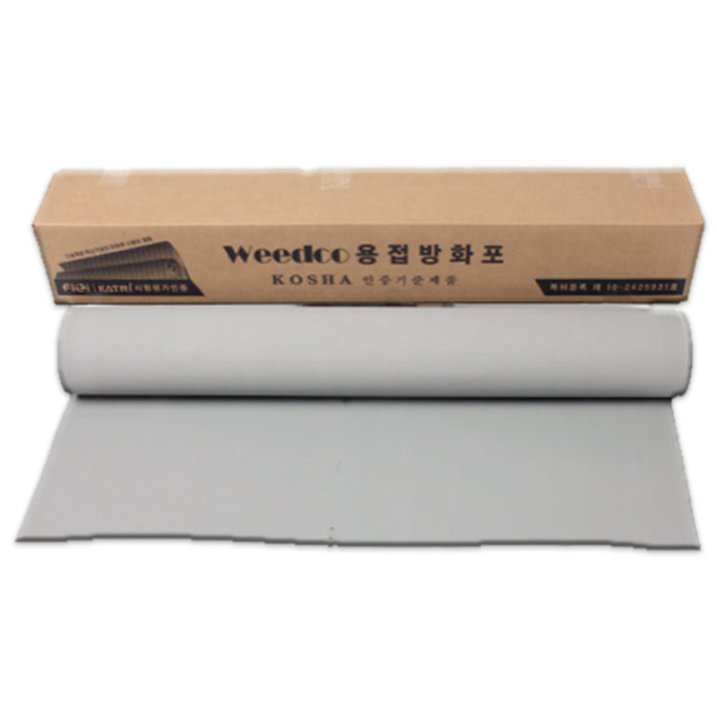 베스트 특허받은 친환경 용접방화포 0.43T x 1000W 다양한 길이 / 친환경 무독성 무해제품 용접깔개 불꽃방지포 용접포 방화포, 회색, 1개 88,500원