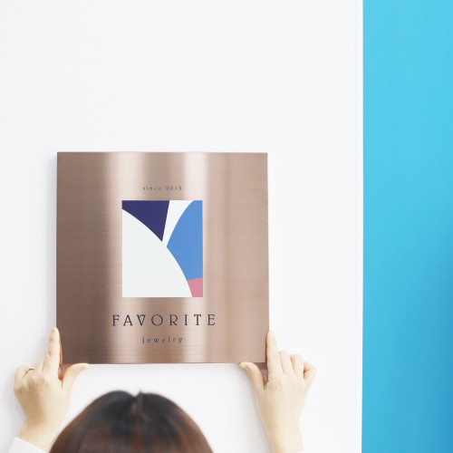 미니멀사인 스테인리스 미니간판 카페현판 회사간판 제작 문패 실외, 03 스텐 헤어라인 브론즈 104,800원