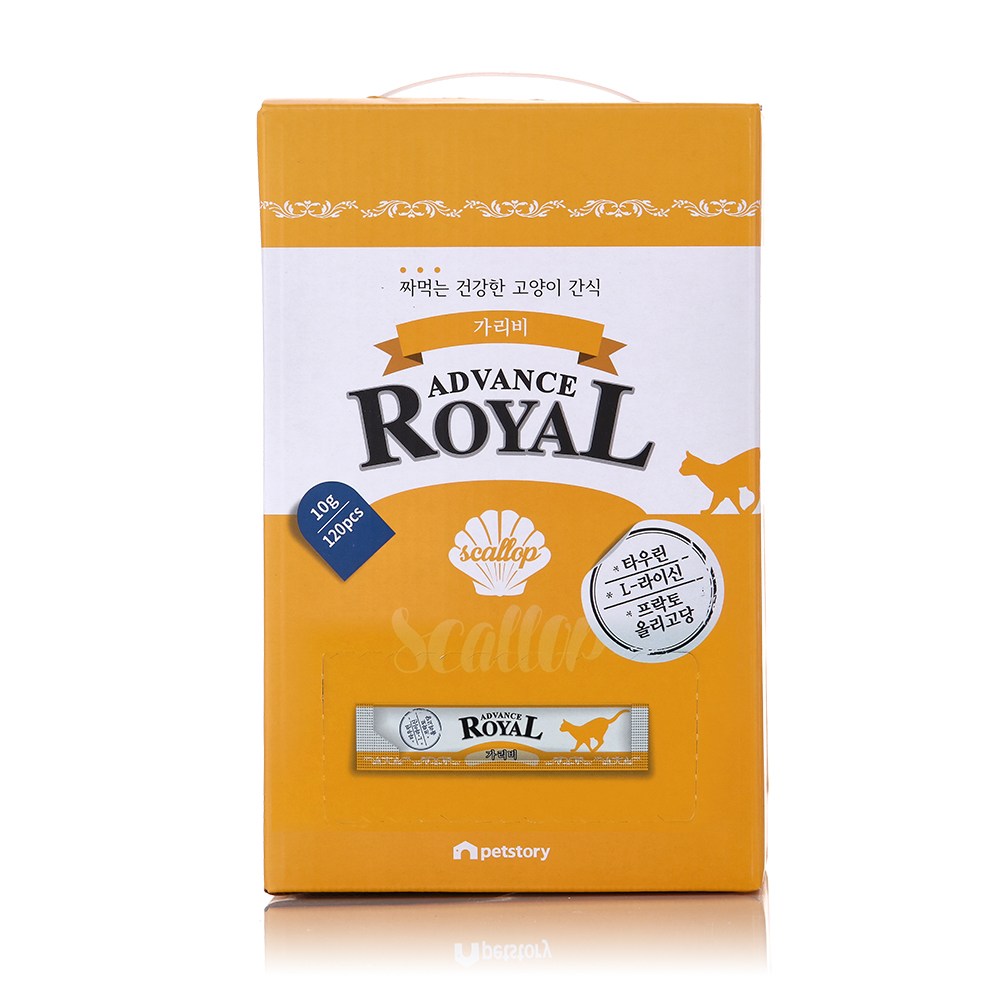 로얄 어드밴스스틱, 대용량짜먹는고양이간식, 120개, 10g, 가리비 19,900원