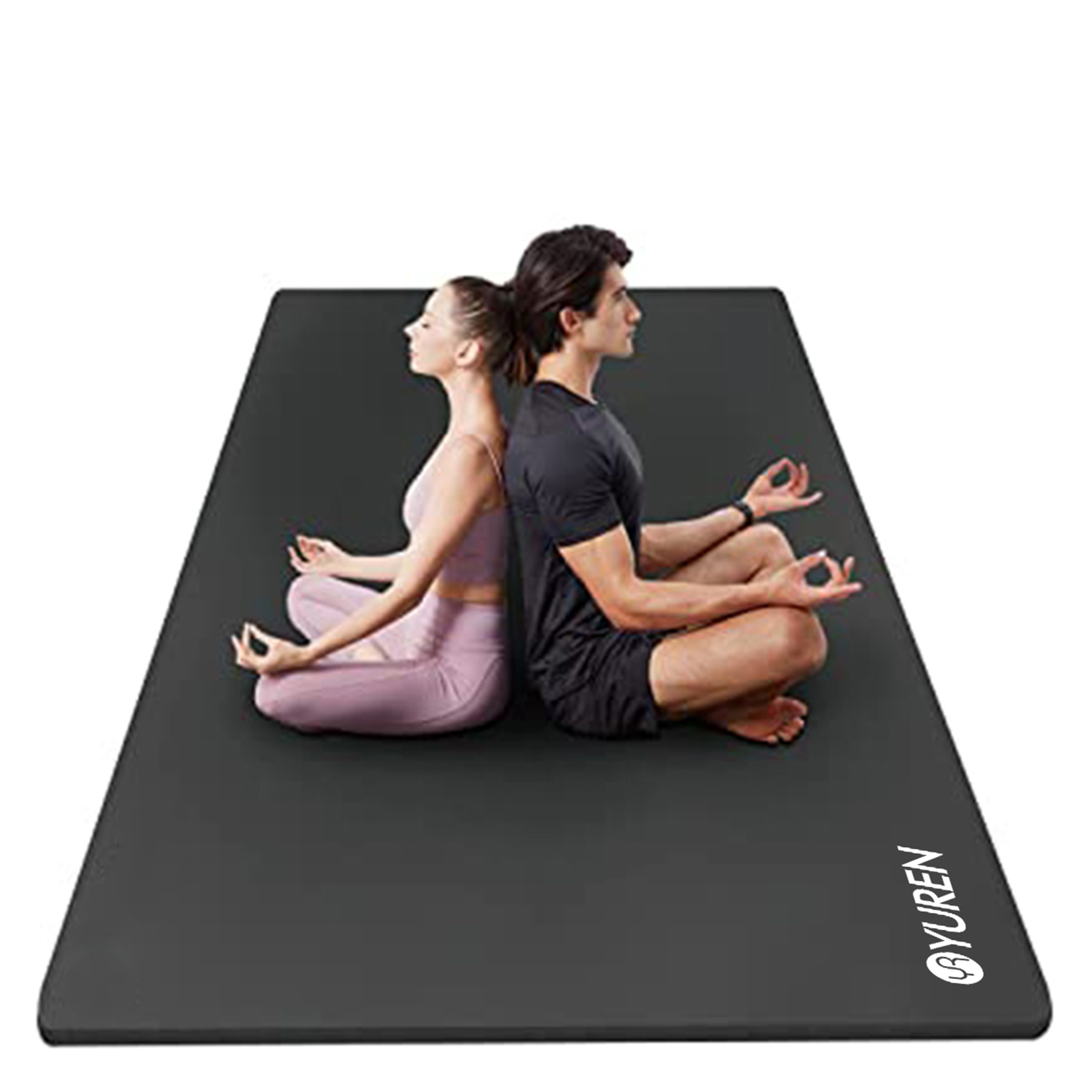 유렌 대형 요가매트 200x130cm 2인용 15mm 운동매트 NBR 광폭 홈트매트 75,900원