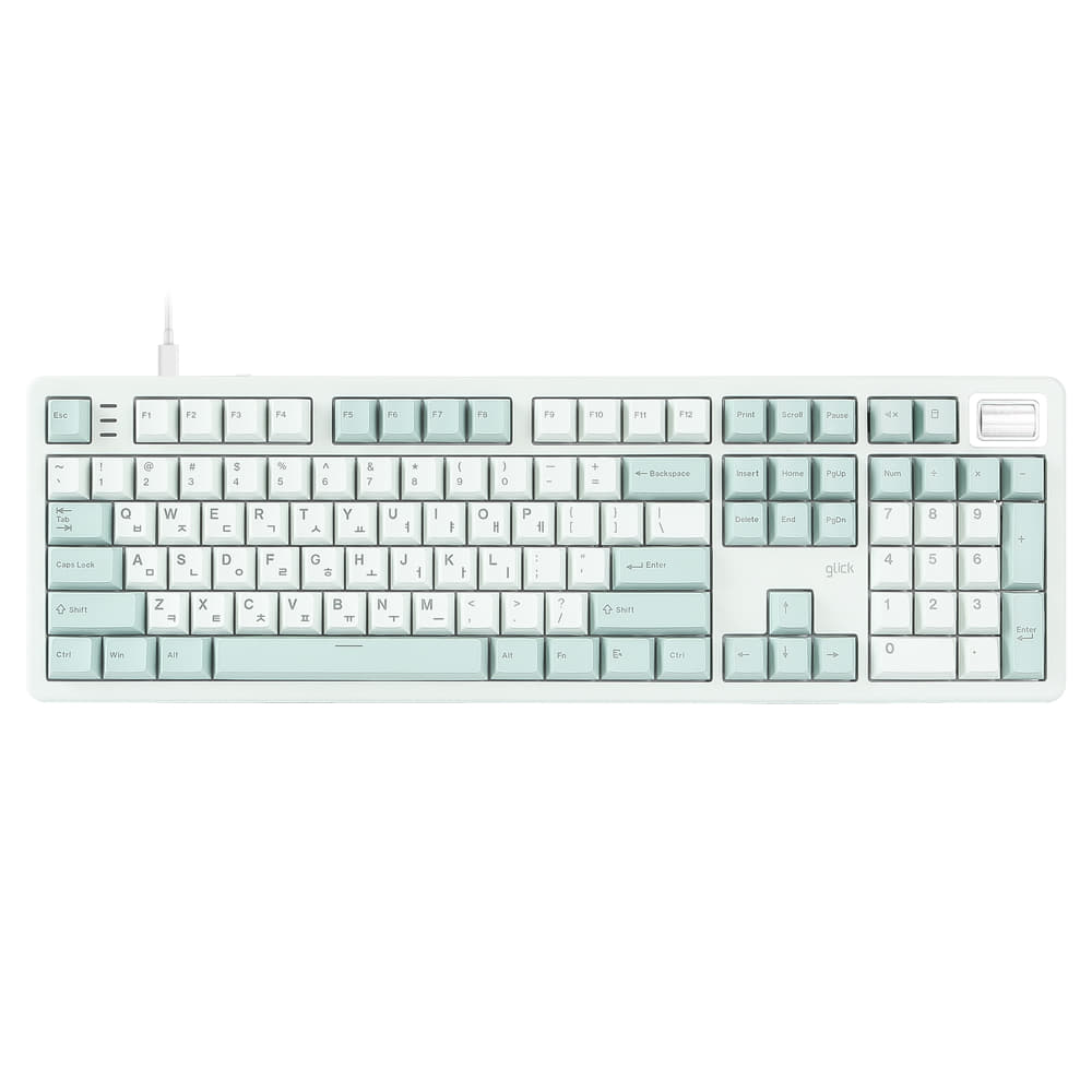 지클릭커 SPK107 8K 유선 풀윤활 기계식 키보드 (제주바다, 37g) 그린 라이트 59,800원