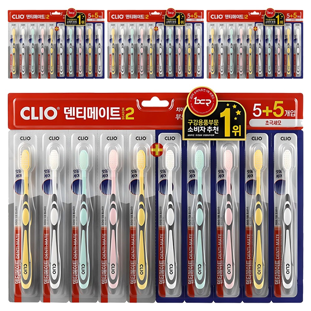 크리오 덴티메이트 시즌2 초극세모 칫솔, 10개입, 4개 14,530원