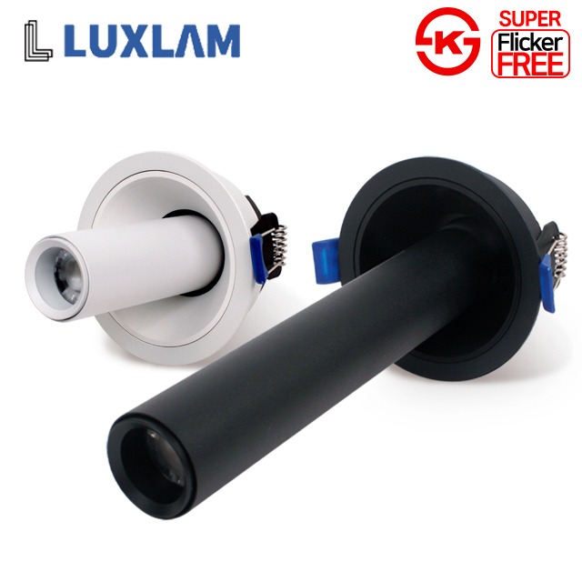 룩스램 LED 다운라이트 실린더 3인치 COB 10W 매입등  숏타입 롱타입 원통 스포트 조명 플리커프리 33,500원