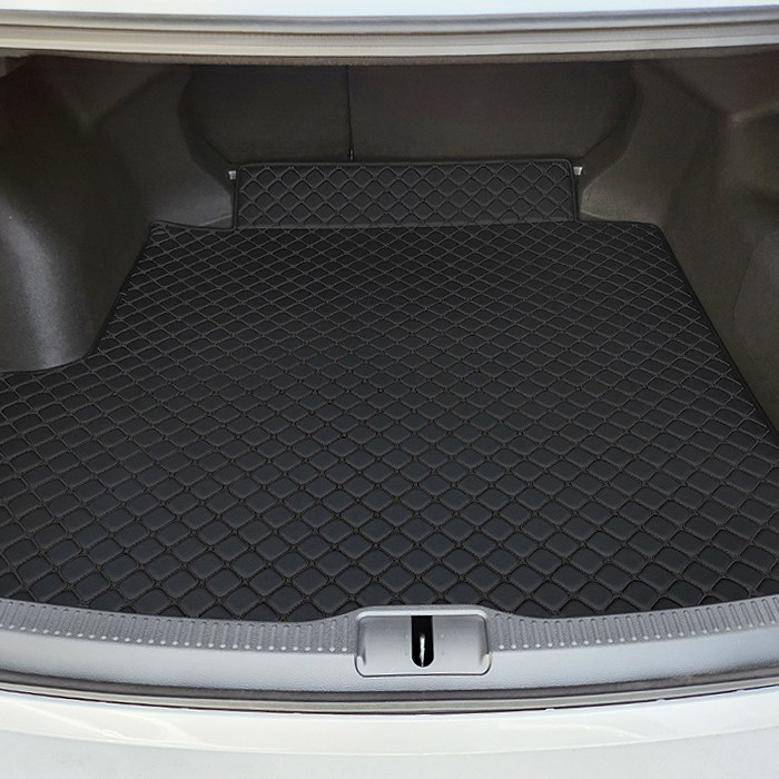 카프트 토요타 크라운 크로스오버 호환 트렁크매트 프리미엄 퀼팅 가죽, 블랙-블랙 49,000원