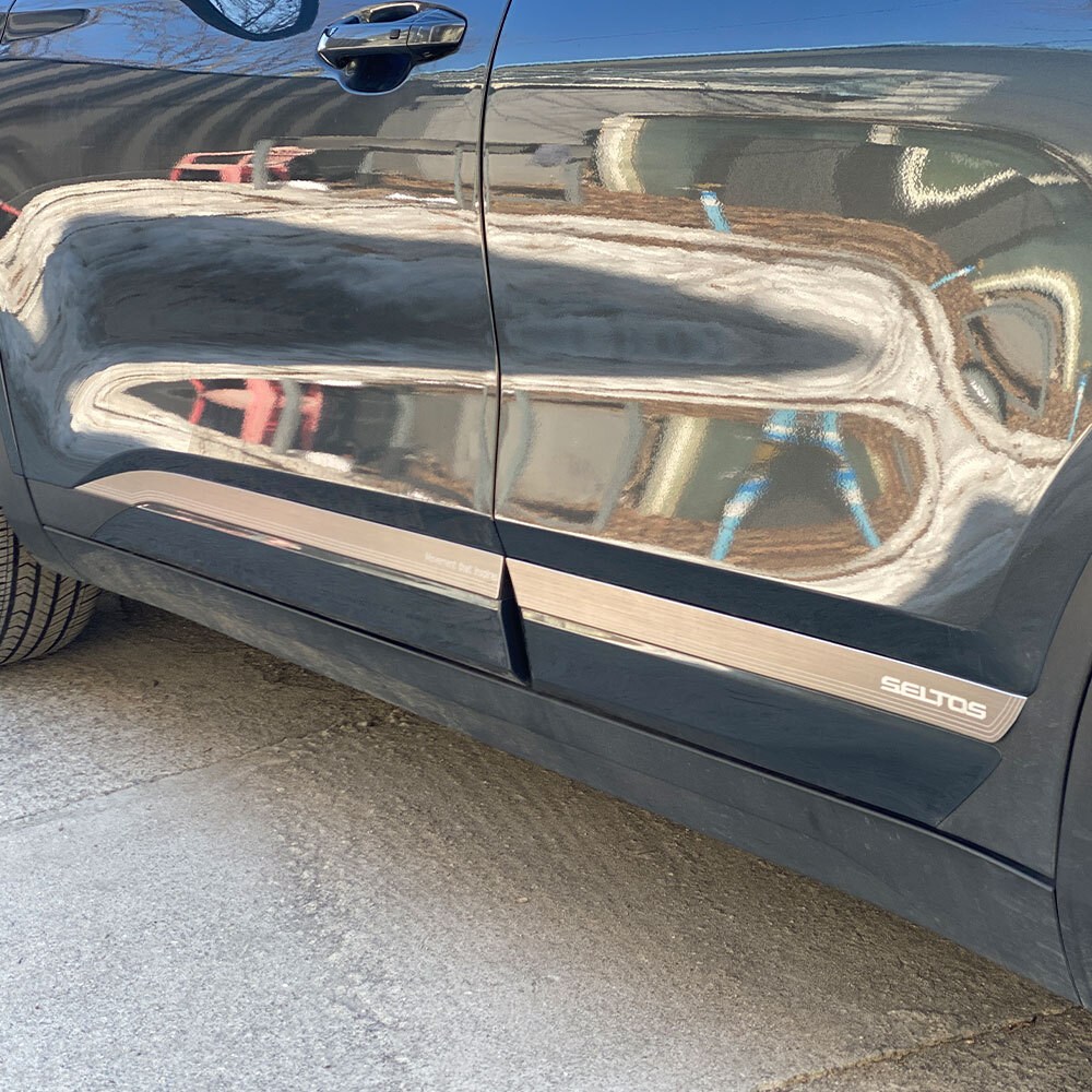 두두카 기아 더뉴 셀토스 튜닝 도어 사이드 가니쉬 상 하단 카본 메탈 몰딩 악세서리 용품 호환 72,000원