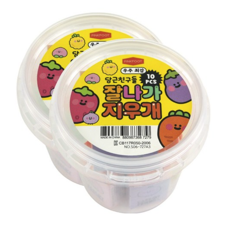 핑크풋 당근친구들 잘나가 지우개 세트 28,500원