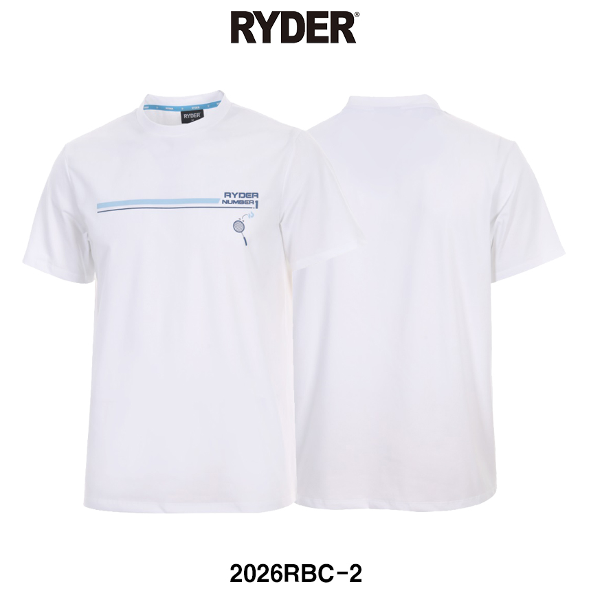 라이더 배드민턴 기획 코튼라이크 반팔 상의 티셔츠 화이트 2026RBC-2 남성 여성 남녀공용 30,000원