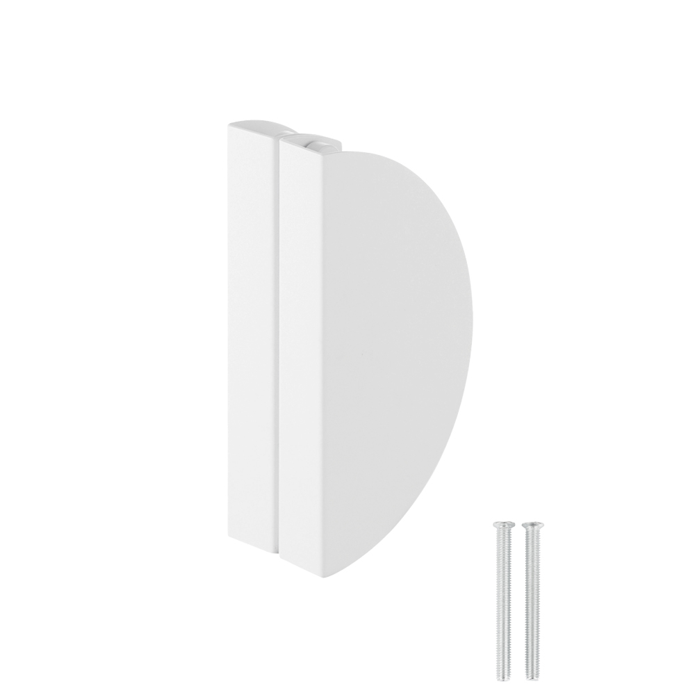 철물이네 강화도어 손잡이 200mm 반달 유리문 중문, 화이트, 1개 59,000원