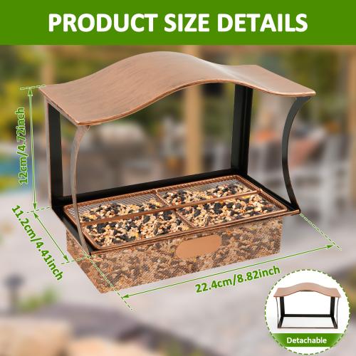 자동 급식기 카메라형 전동 사료 공급기 스마트 타이머 창 유형 버드 피더 철 방수 앵무새 식품 디스펜서 흡착 컵 후크 포함 야외 정원 장식용 애완 동물 용품 26,660원