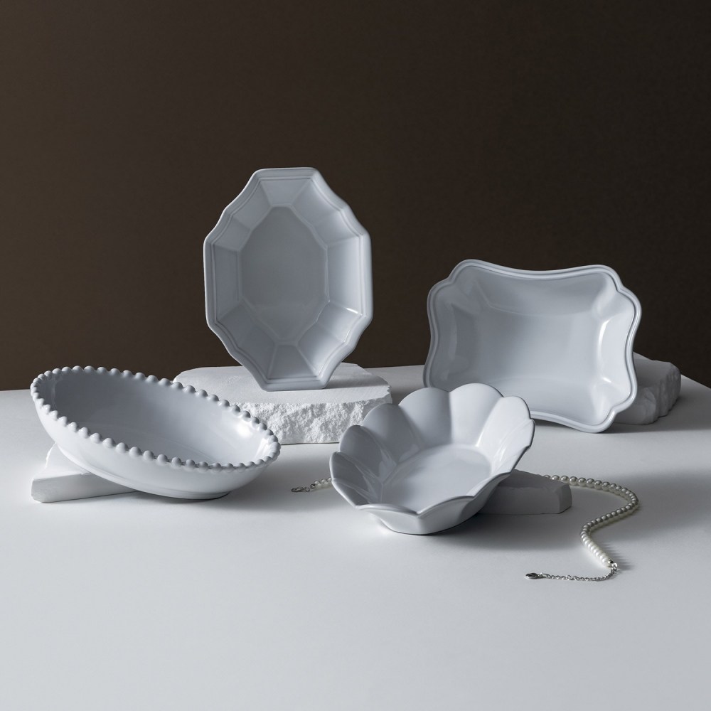 쓰임 블랑 앞접시 찬기 4종 세트, 화이트, 1세트, 앞접시 4종 44,900원