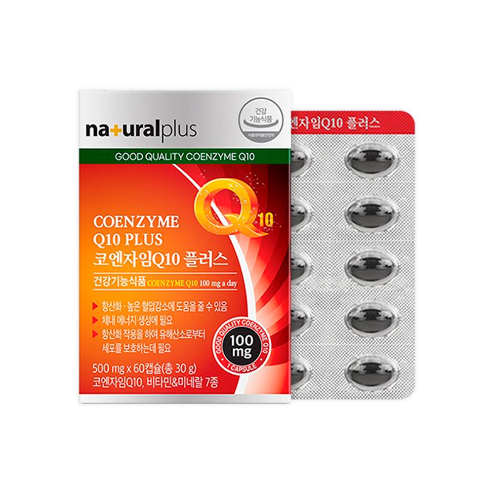 내츄럴플러스 코엔자임Q10 플러스, 60정, 1개 27,900원