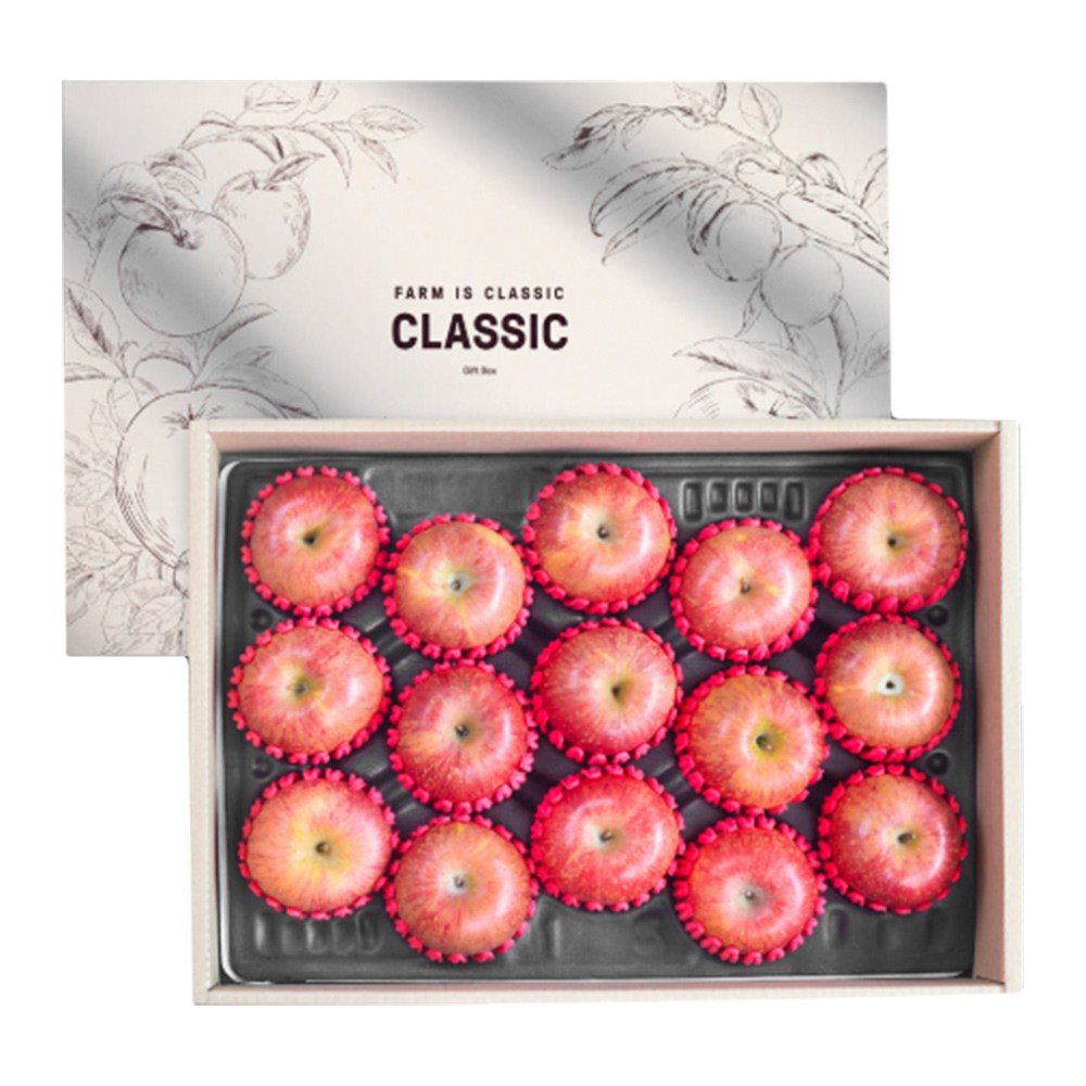 부사 사과 선물세트 특대과 설 과일선물, 1개, 5kg 특대(12-14과) 금색 보자기 동봉 93,000원