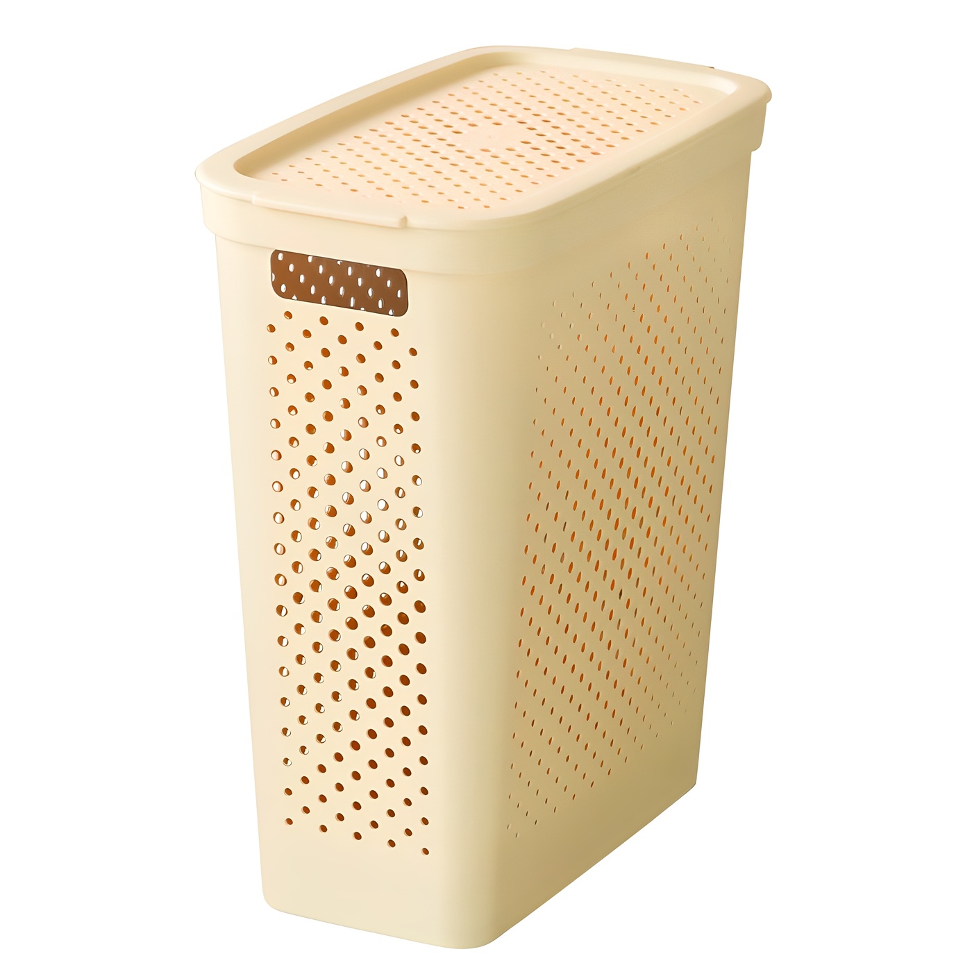 네이쳐리빙 도트패턴 슬림 틈새 빨래바구니 12,510원