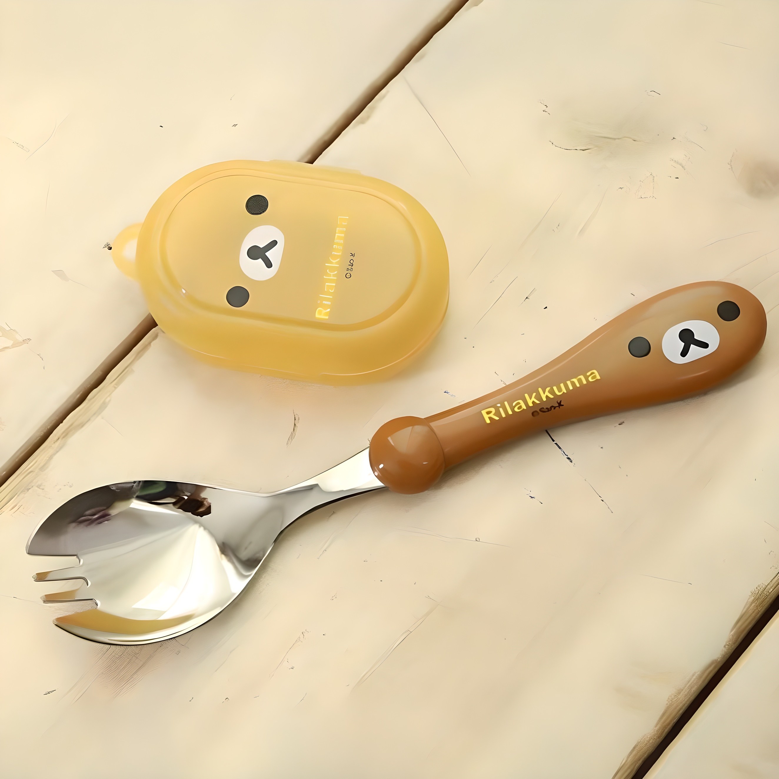 리락쿠마 편한스푼 얼굴 유아동 포크숟가락 3,450원