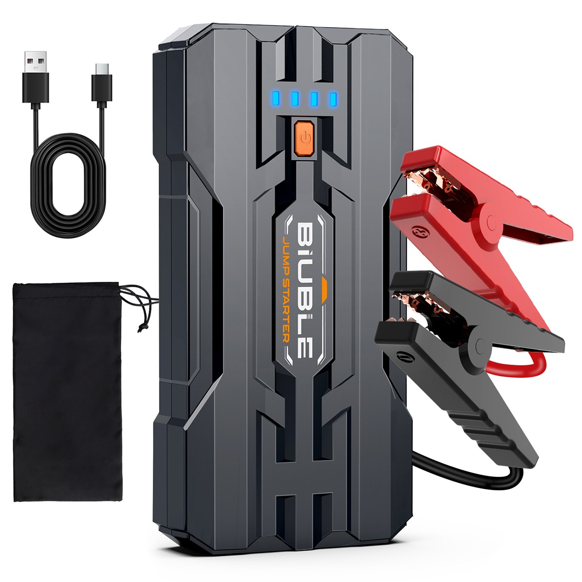 BIUBLE 3000A 자동차 점프스타터 보조배터리 12V 모든 차동 호환 가능, 1개, 8000mAh 48,900원