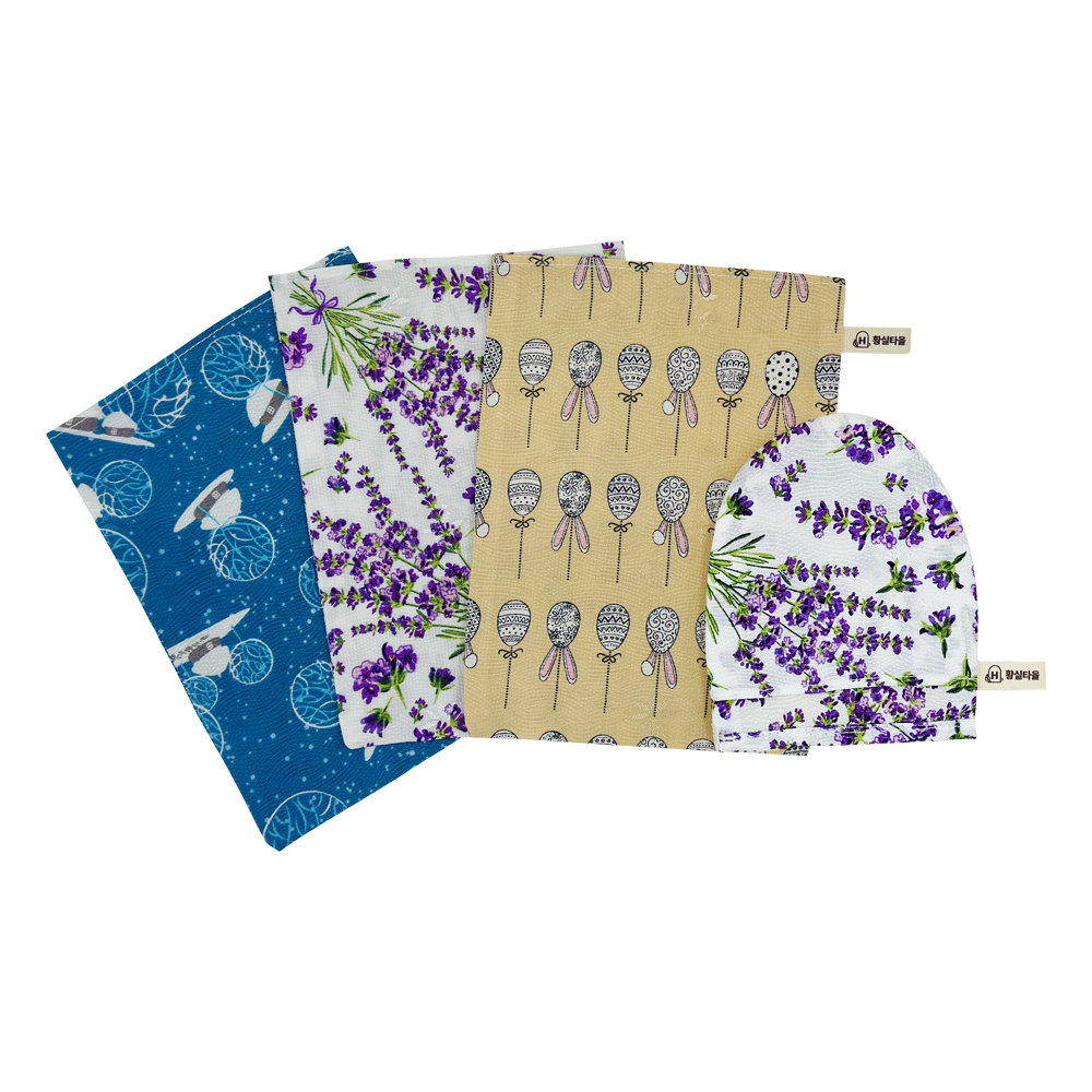 황실 사각 3종 + 라벤더 세안타올 세트 11,100원