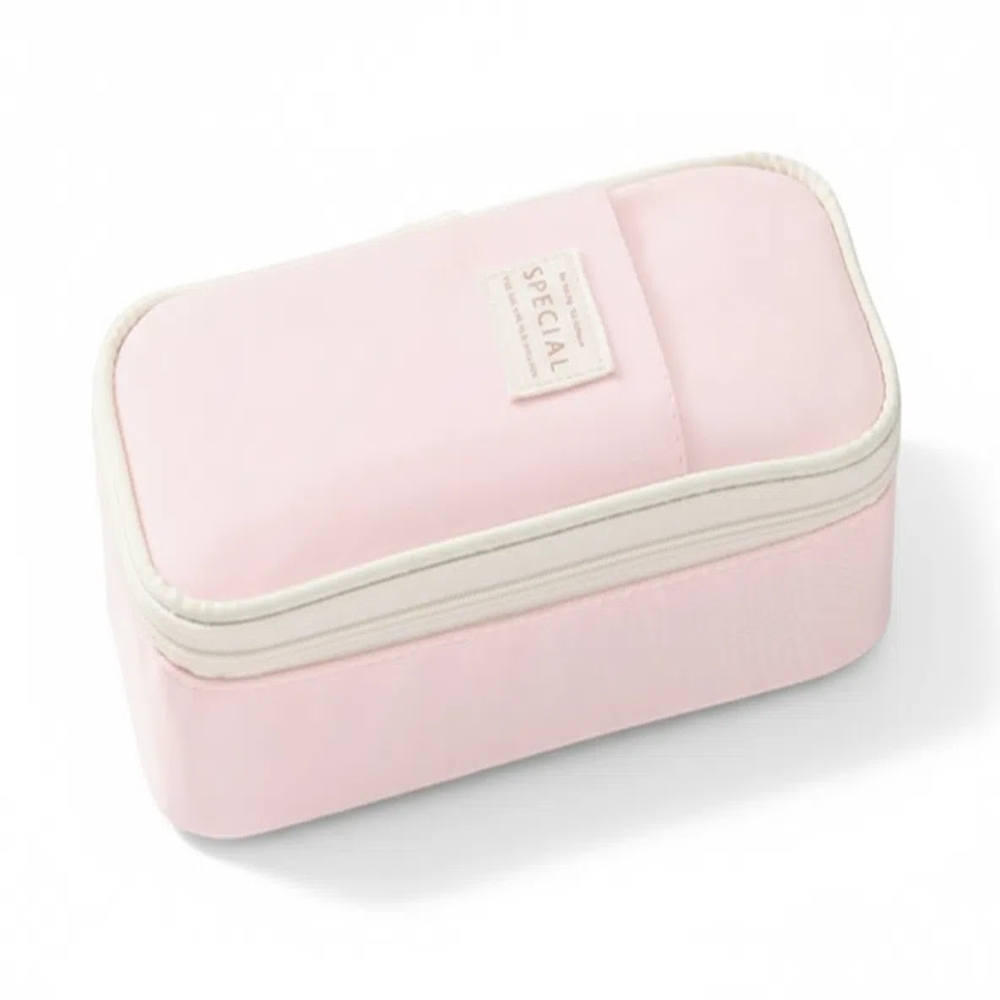 코이드림 필통 3단 분리형 대용량 파우치 학생 필기구 정리함, 1개, 핑크 11,800원