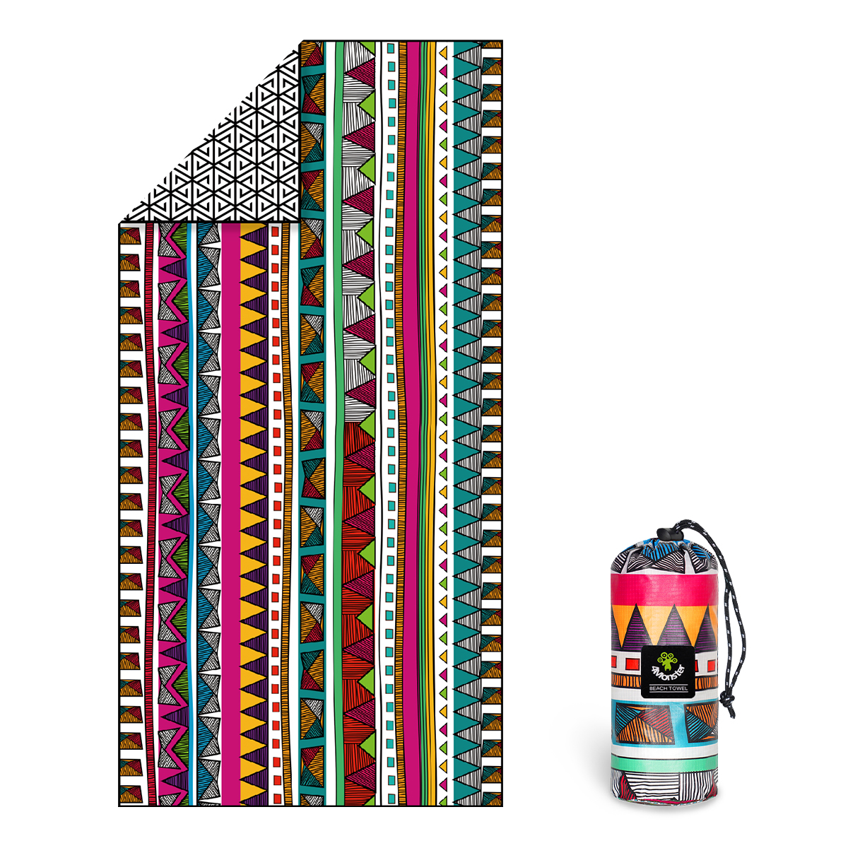 4몬스터 비치타올 파우치 극세사 타월 대형 268g, 1개, 보헤미안 36,000원