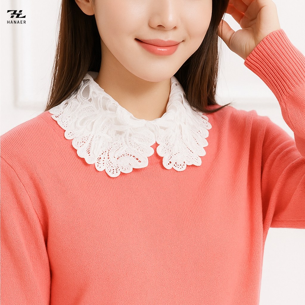하네르 넥케이프 레이스 페이크카라, 노블화이트, 1개 22,900원